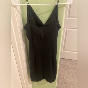 Windsor black ruched mini dress